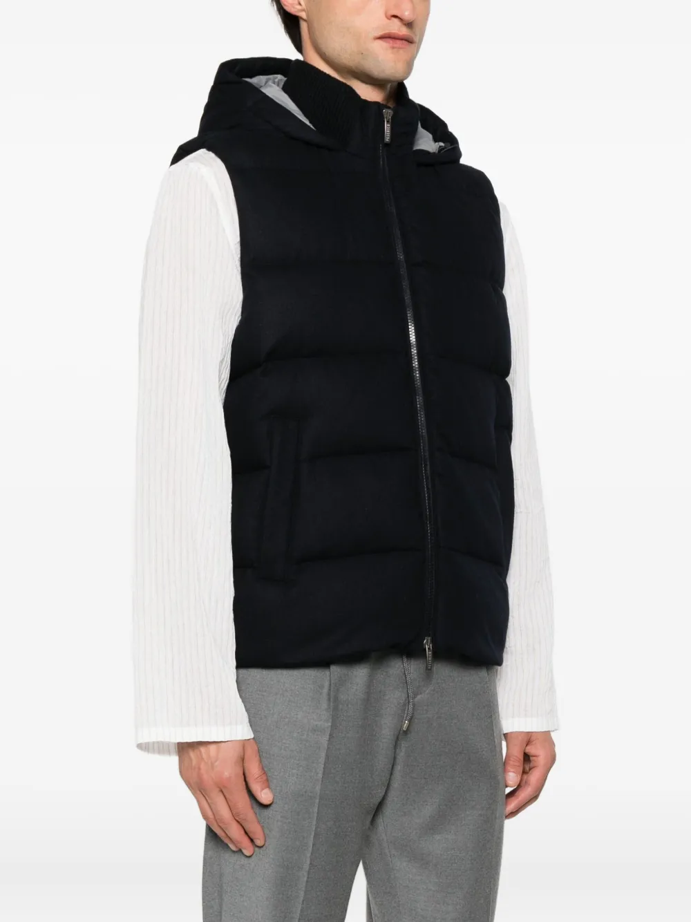 Peserico Bodywarmer met capuchon Blauw