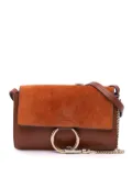 Chloé Pre-Owned 2017 Small Suede and Calfskin Faye crossbody bag - Brown
