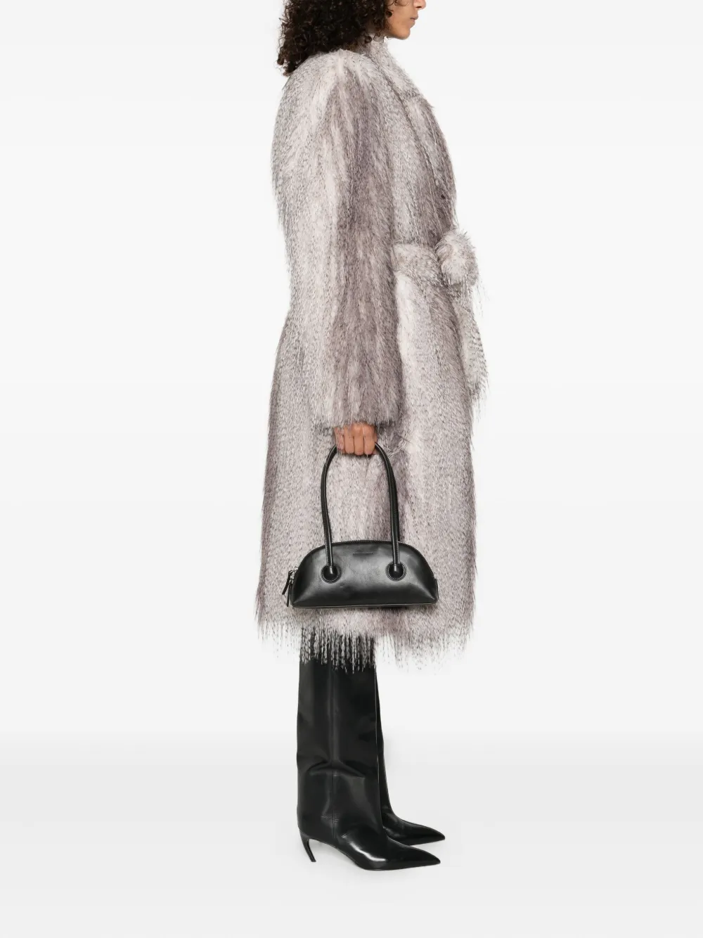 Marge Sherwood Bessette shopper van kalfsleer - Zwart
