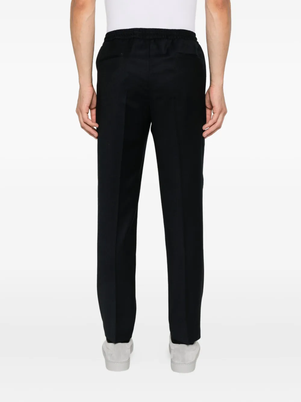 Briglia 1949 drawstring wool trousers Blauw