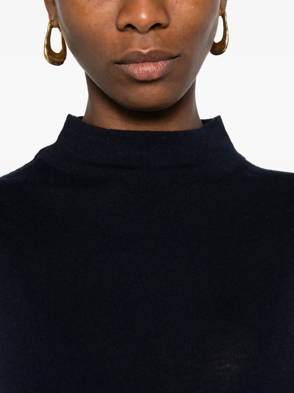 Vince High-neck Sleeveless Top In Black