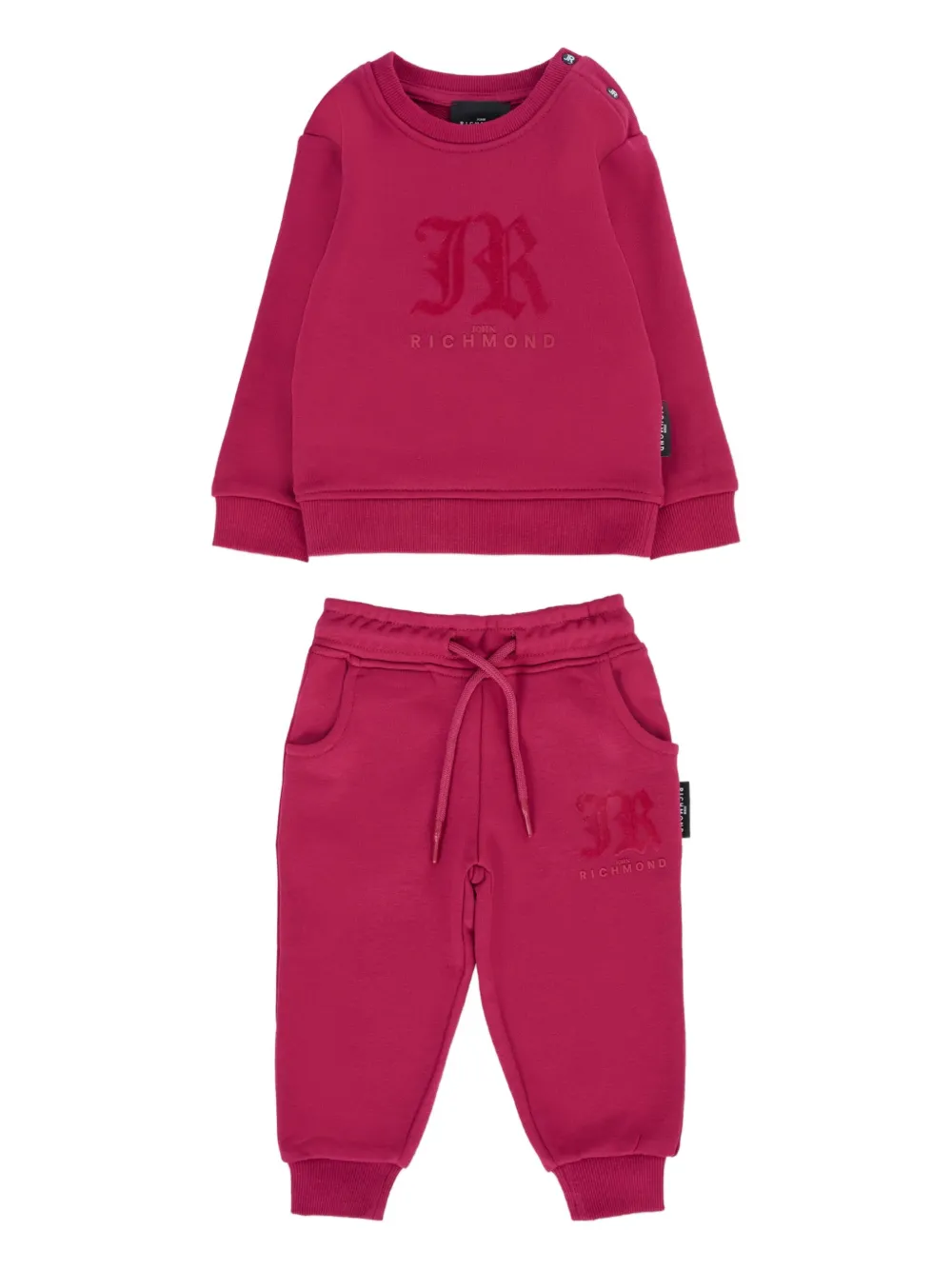John Richmond Junior Trainingspak met logodetail Paars