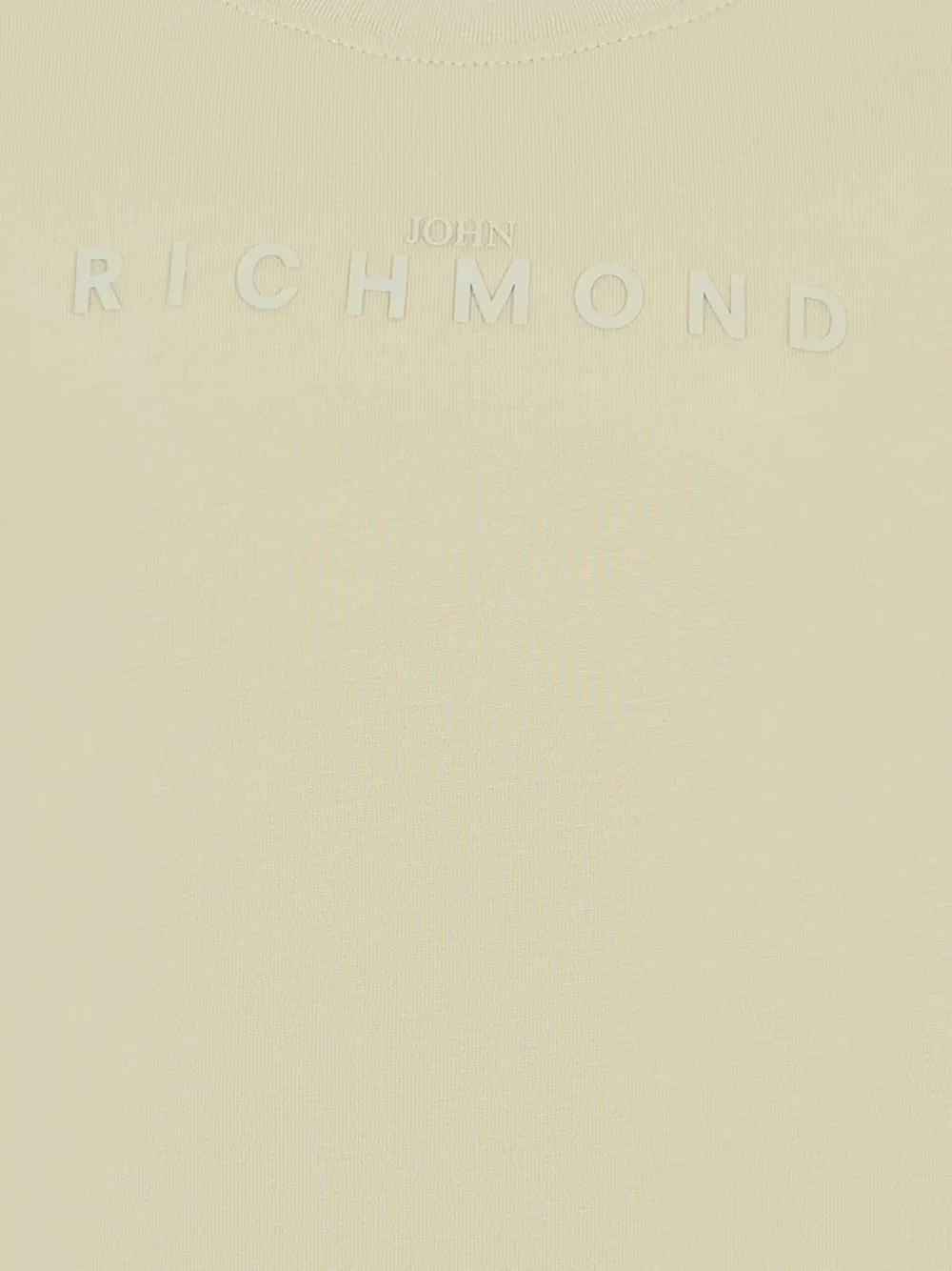 John Richmond Junior logo cotton t-shirt Beige