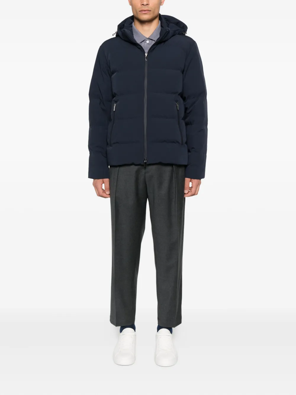 Paul & Shark Gevoerd jack met capuchon Blauw