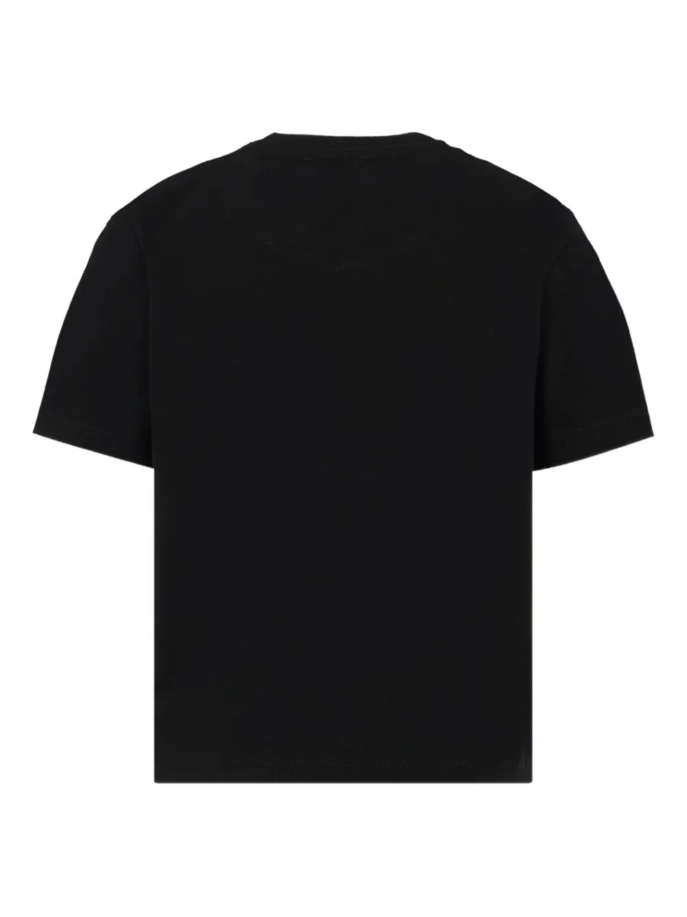 John Richmond Junior Katoenen T-shirt met logoprint Zwart