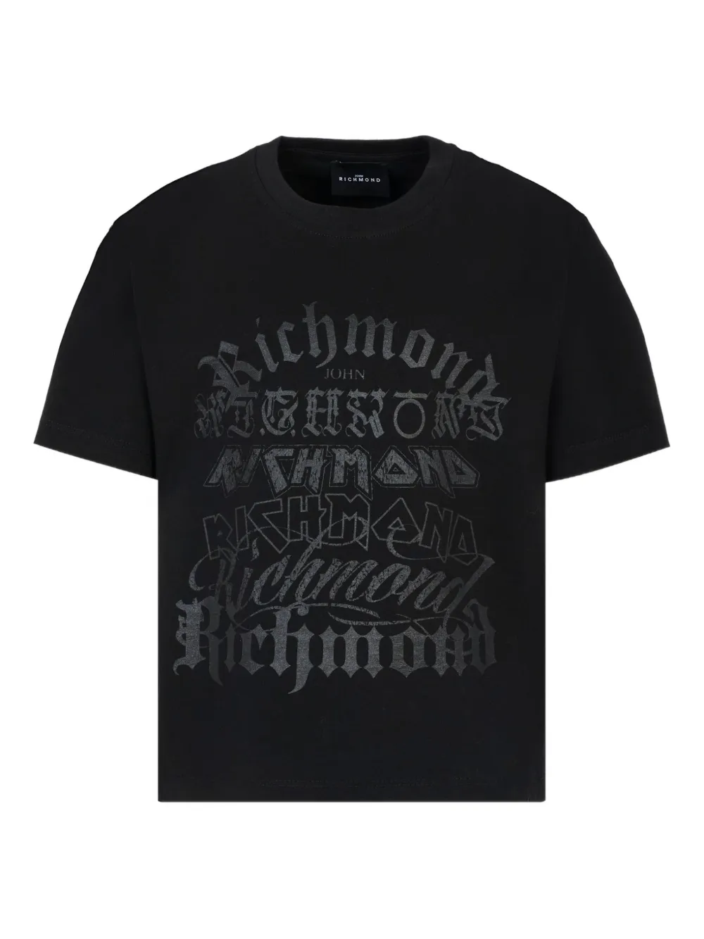 John Richmond Junior logo-print cotton T-shirt Zwart