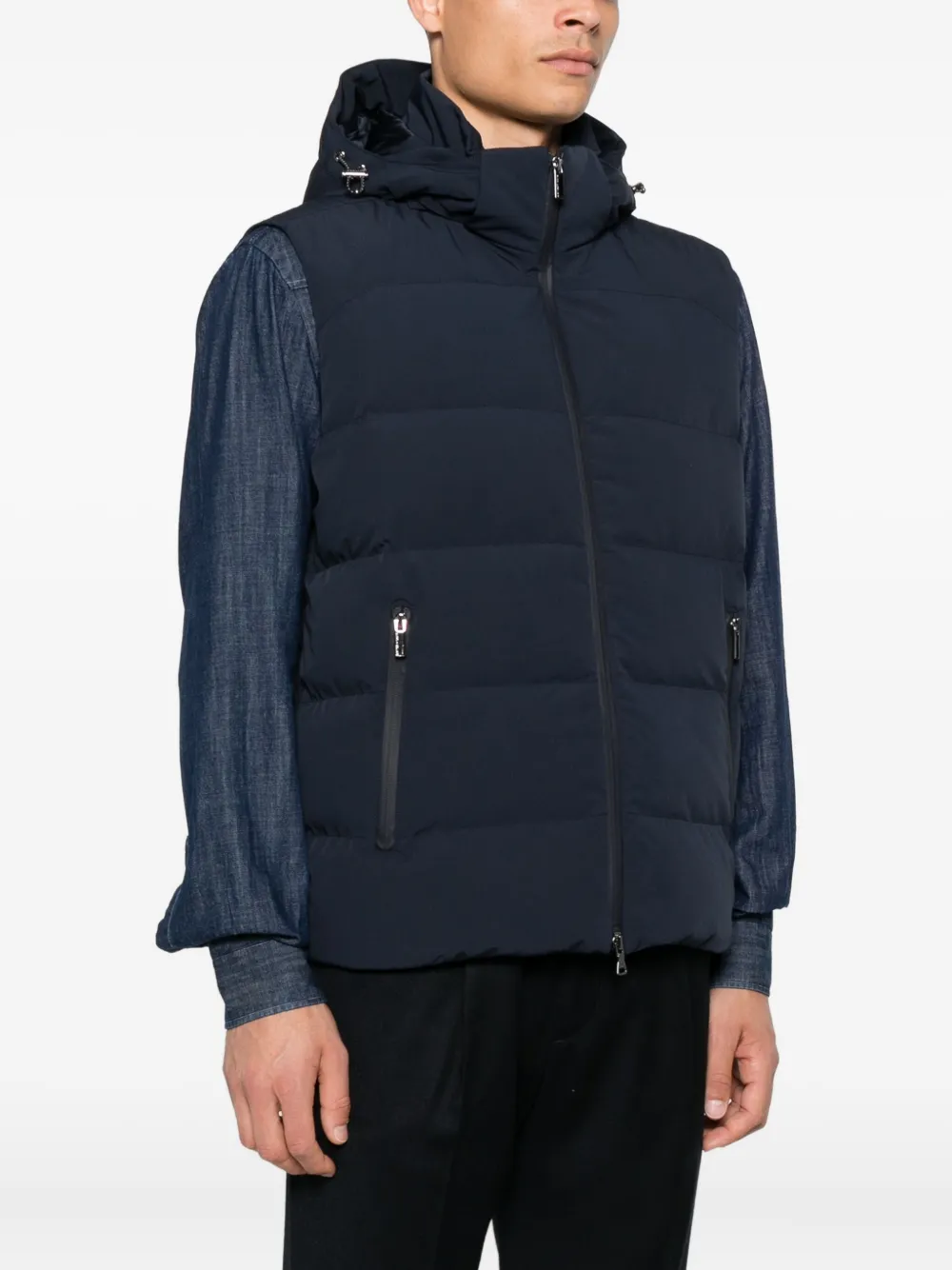 Paul & Shark Bodywarmer met capuchon Blauw