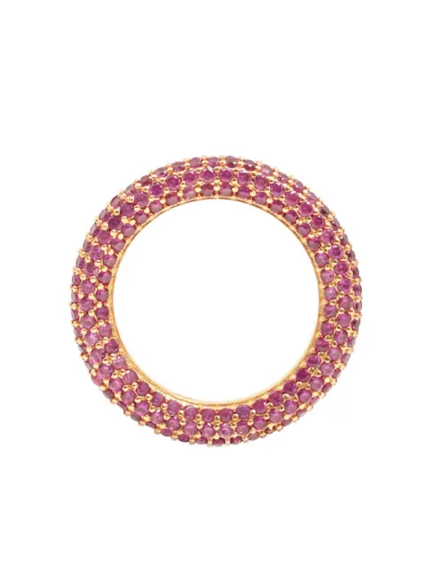 Izabel Display pavé-set cubic zirconia band ring