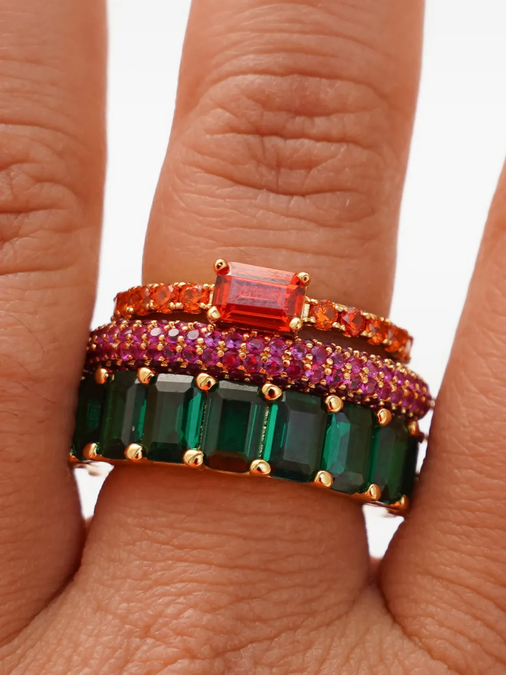 Izabel Display pavé-set cubic zirconia band ring | Image 2