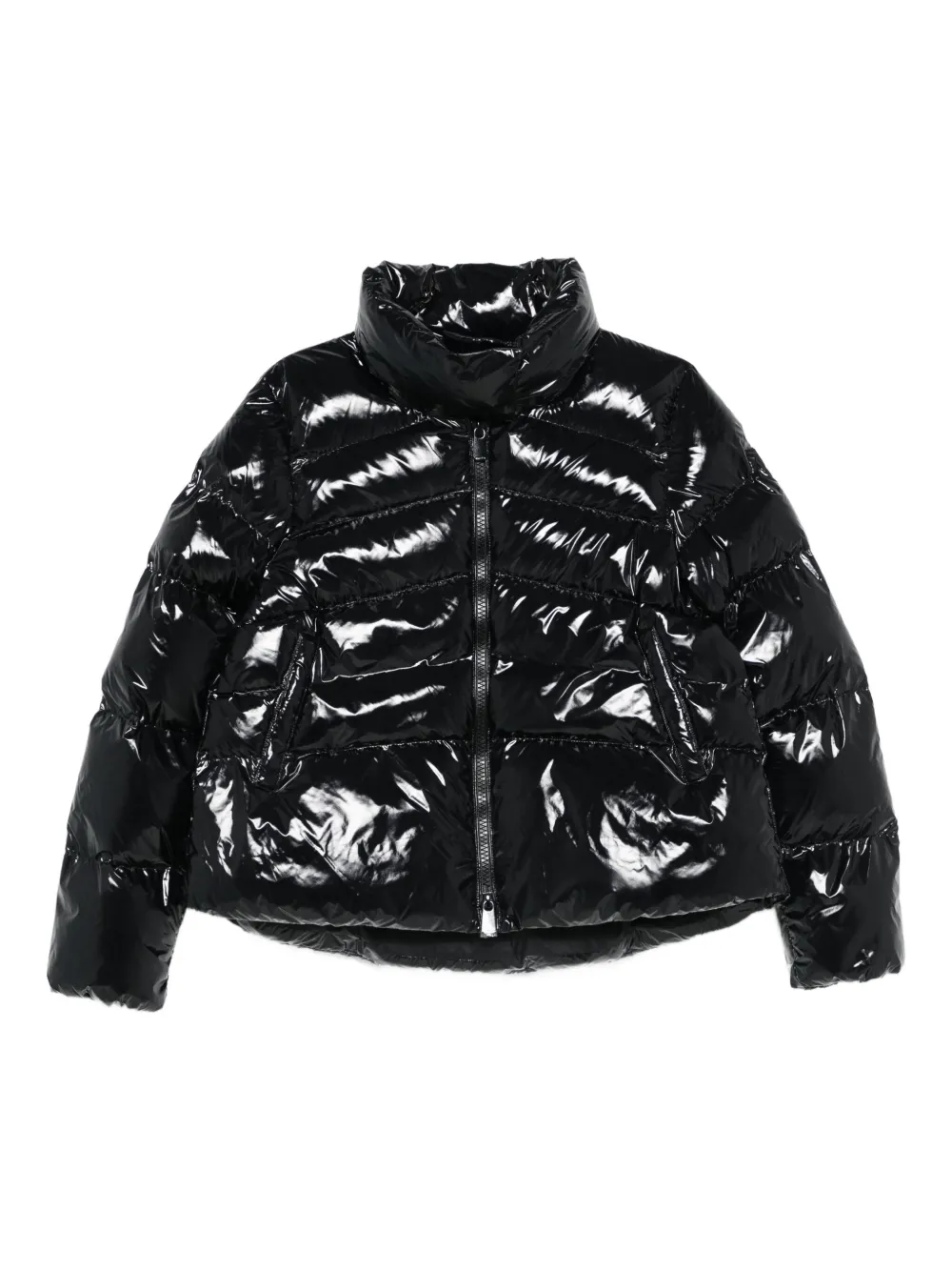 PINKO Donsjack met rits Zwart