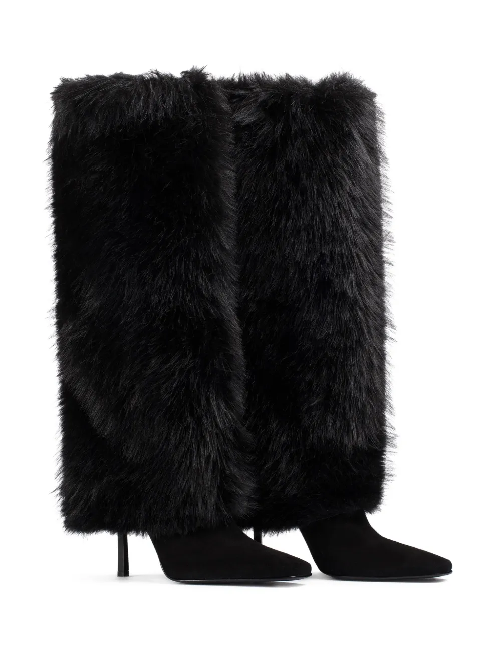 Le Silla 110mm Andy calf-suede knee-high boots Black