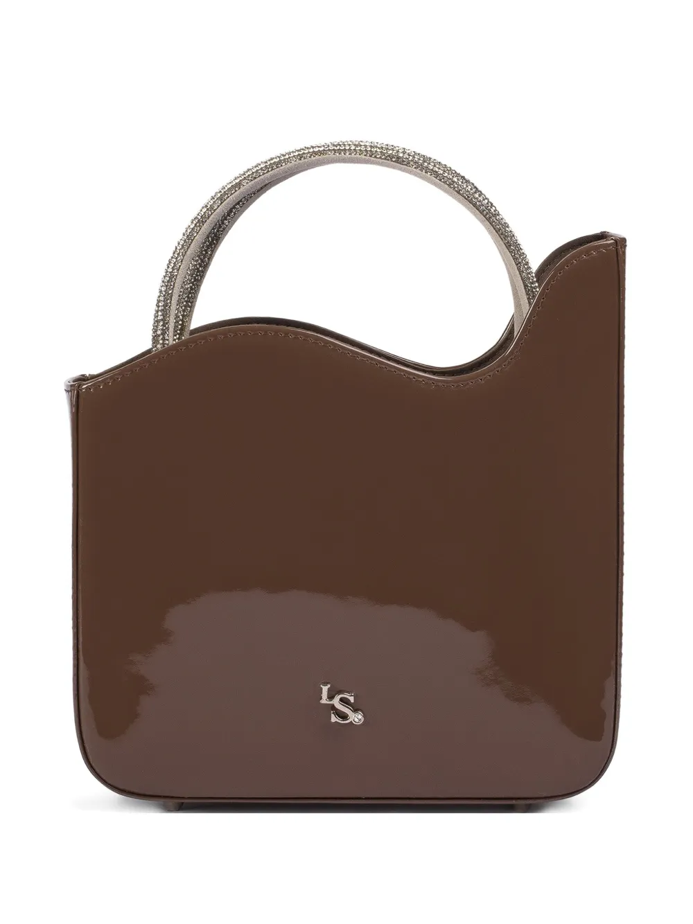 Le Silla small Ivy crystal-embellished wave tote bag - ブラウン Le Silla small Ivy crystal-embellished wave tote bag - ブラウン