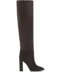 Le Silla 110mm block-heel suede boots - Grey