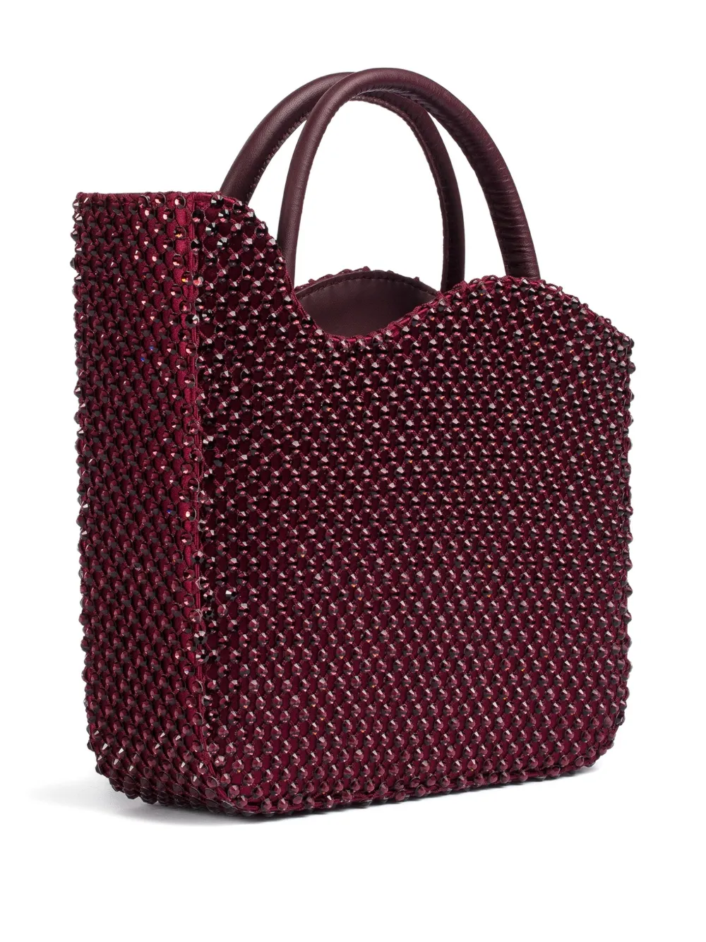 Le Silla small Ivy beaded tote bag Rood