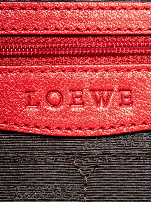 Loewe Pre-Owned 2004 Nubuck Senda Handbag | Red | FARFETCH