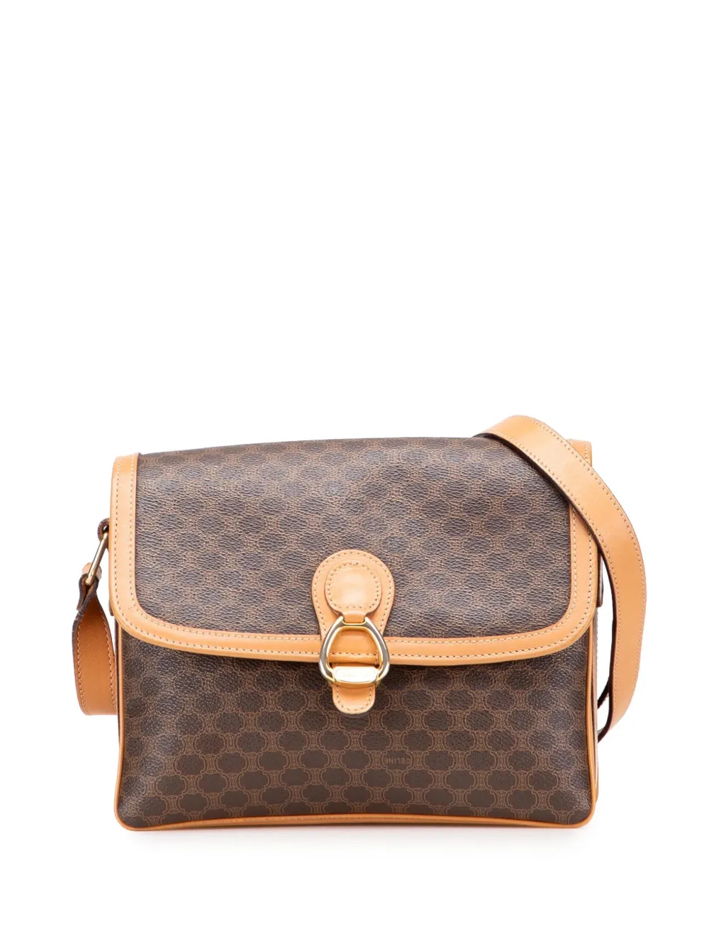 Céline Pre-Owned 2011 マカダム コーテッドキャンバス ショルダーバッグ - ブラウン Céline Pre-Owned 2011 マカダム コーテッドキャンバス ショルダーバッグ - ブラウン