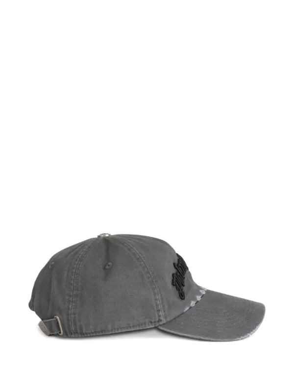 Parm Angels ダメージ加工キャップ グレー Palm Angels ダメージ キャップ | グレー | FARFETCH JP