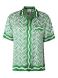 Casablanca Ping Pong silk shirt - Green