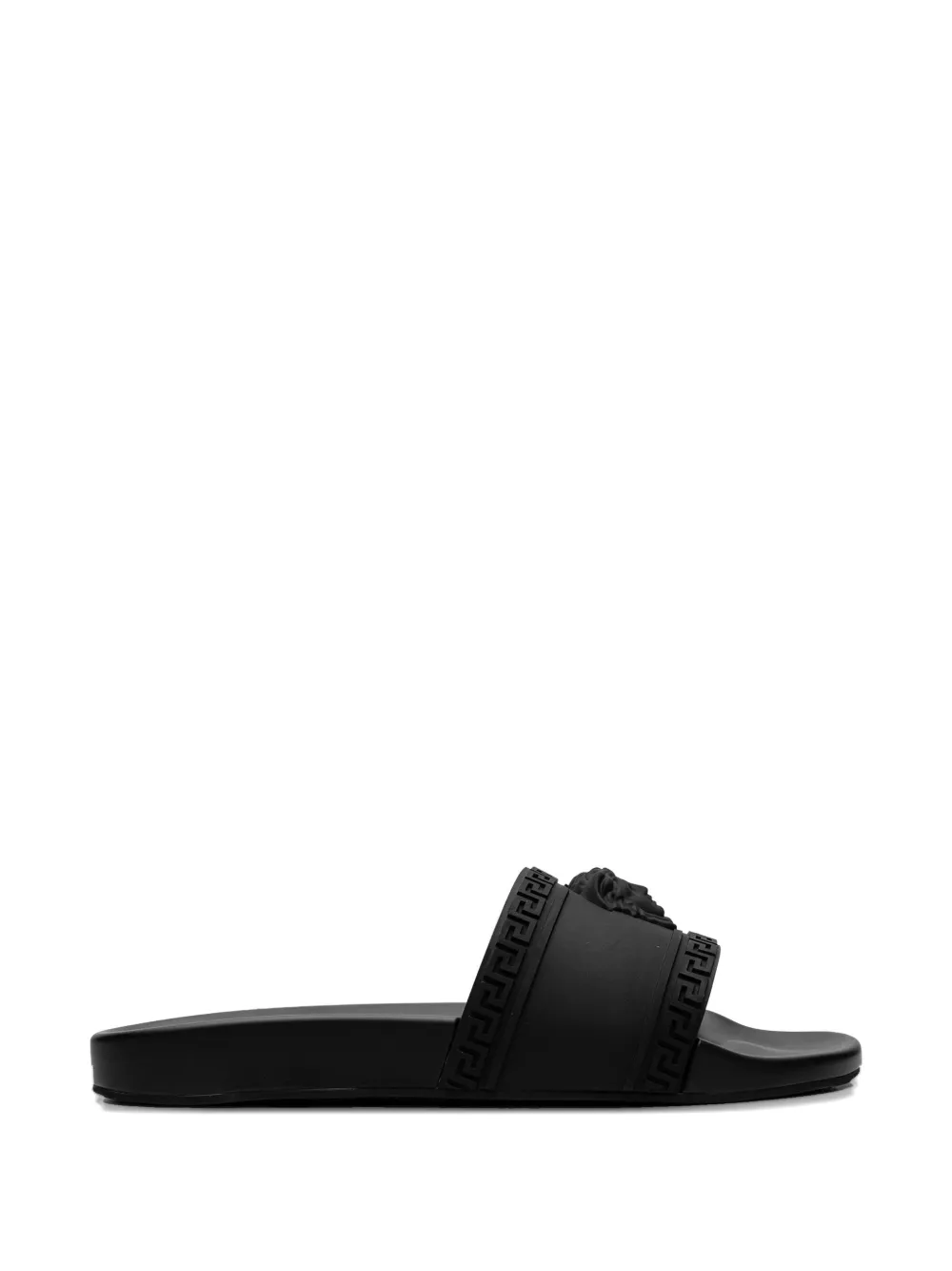 Versace Palazzo Medusa Pool Slides In Black