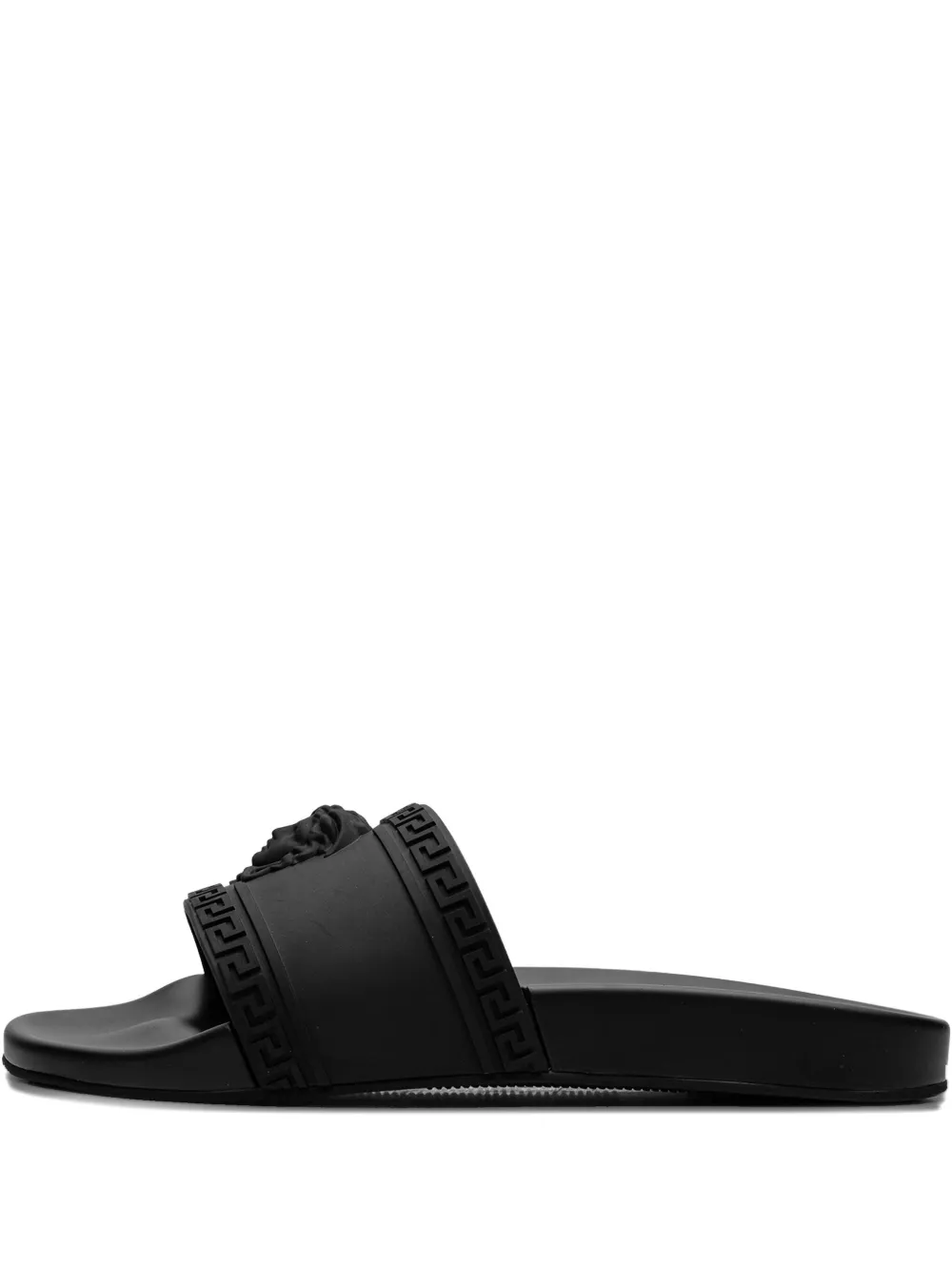 Versace Palazzo Medusa Pool Slides In Black