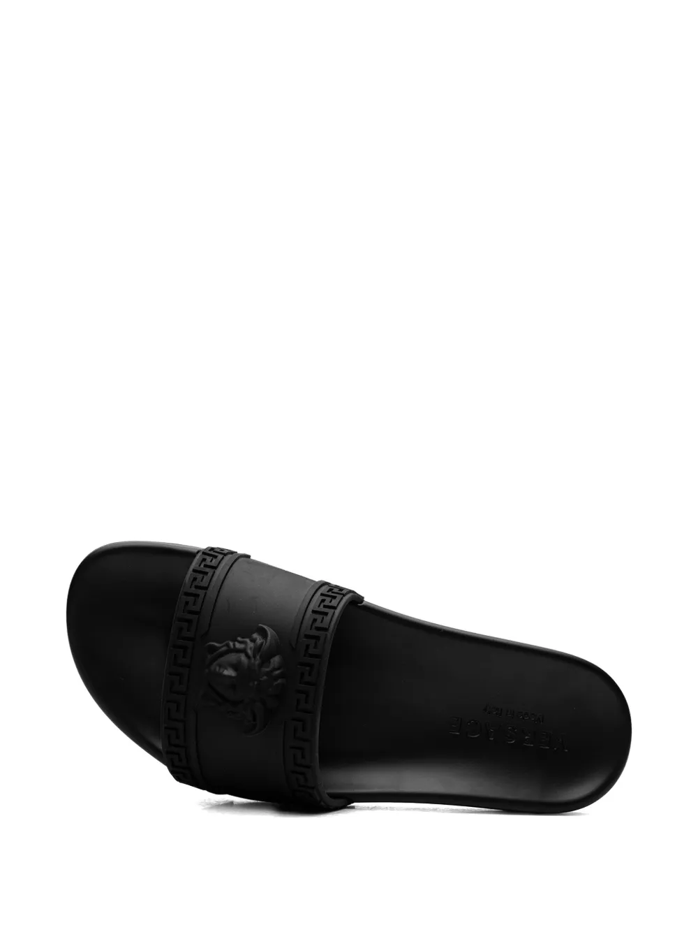 Versace Palazzo Medusa Pool Slides In Black