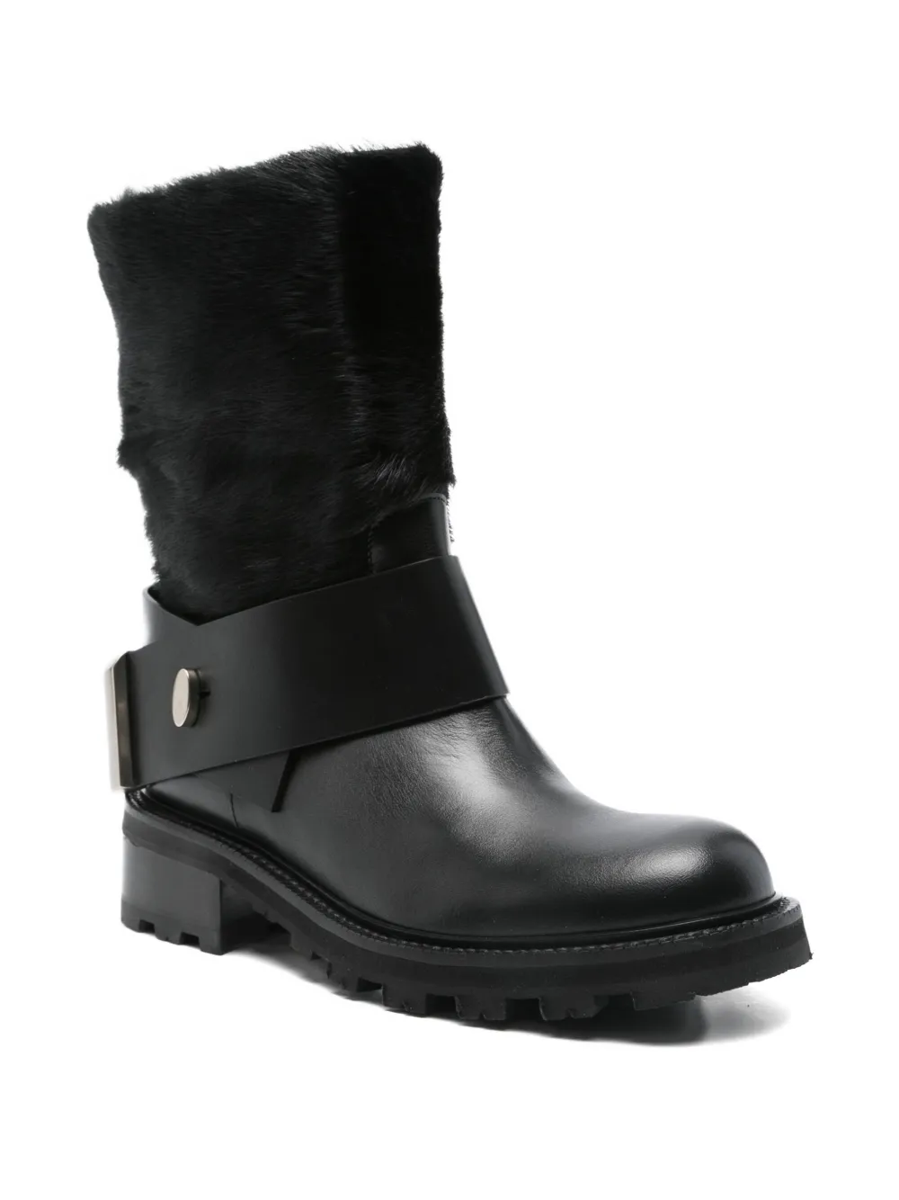 Roberto Festa 40mm fur-trimmed ankle boots Black