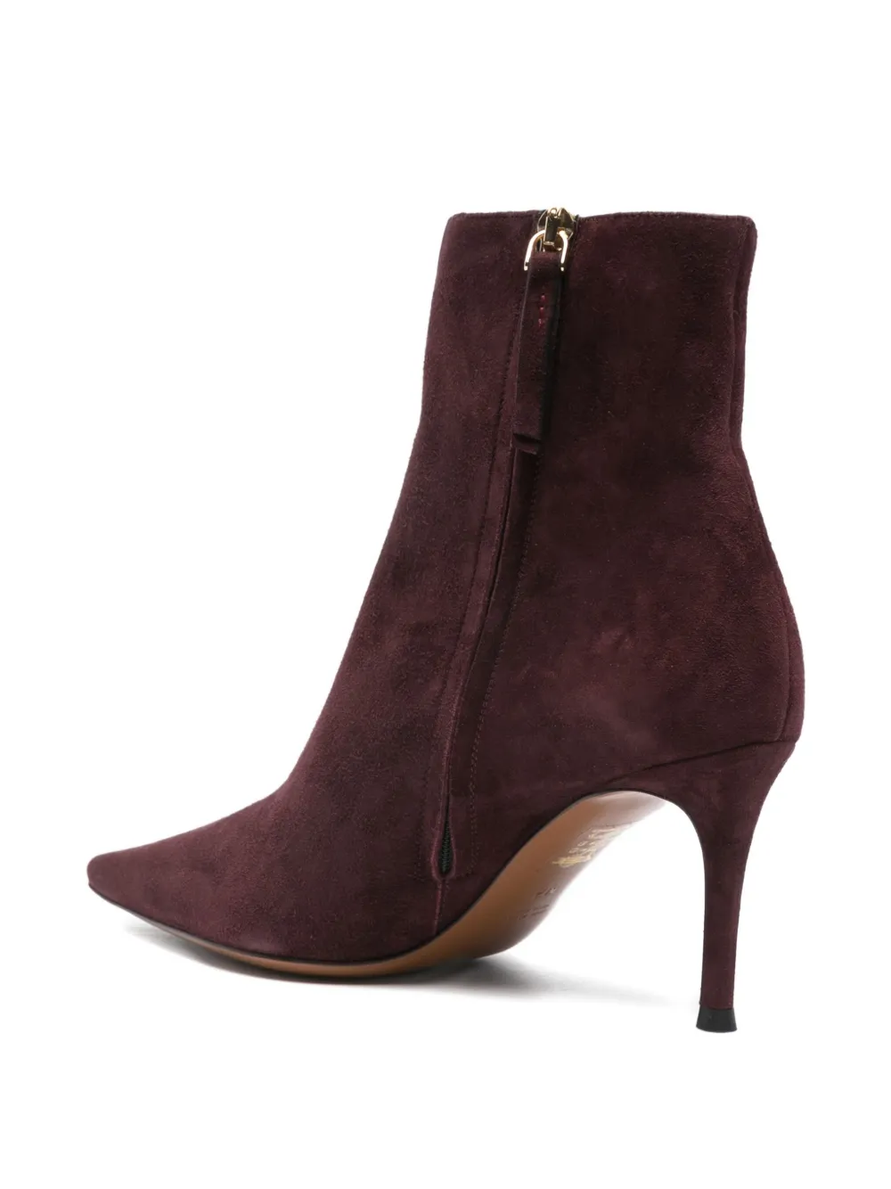 Roberto Festa 70mm Pointed-toe Boots In Burgundy