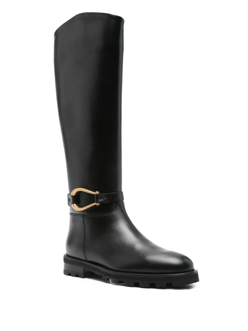 Roberto Festa buckle-detail leather boots Black