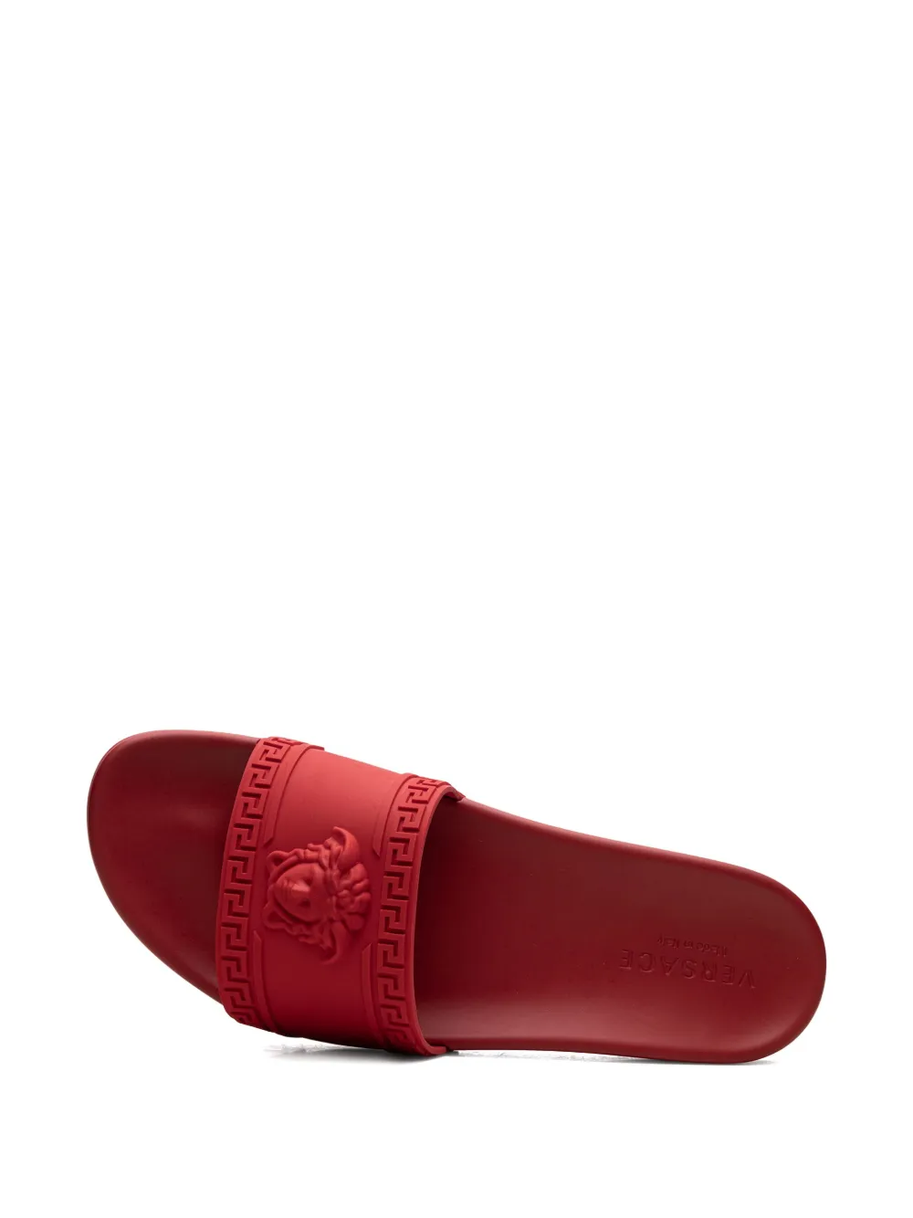 Versace Palazzo Medusa Pool Slides In Red