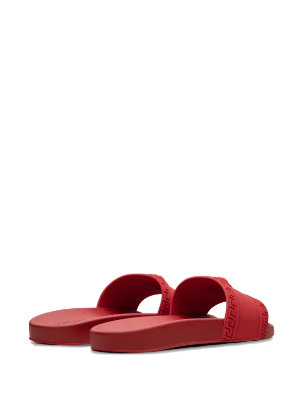 VERSACE / サンダル/--/RED Versace Palazzo Medusa Pool Slides | Red | FARFETCH