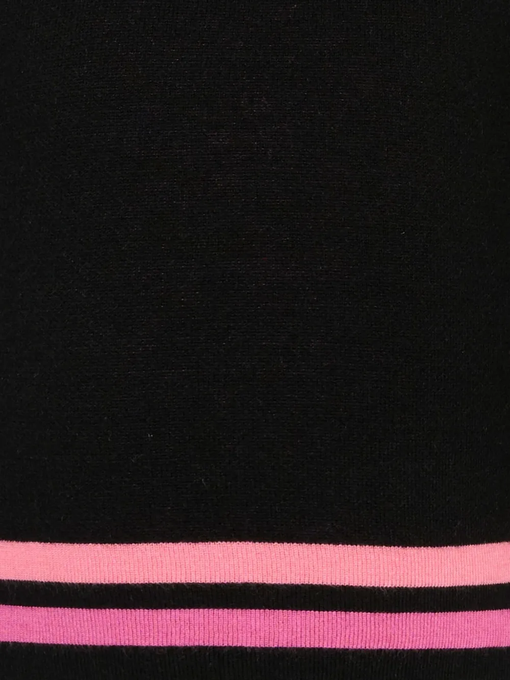 John Richmond Junior Geribbelde top met logodetail Zwart