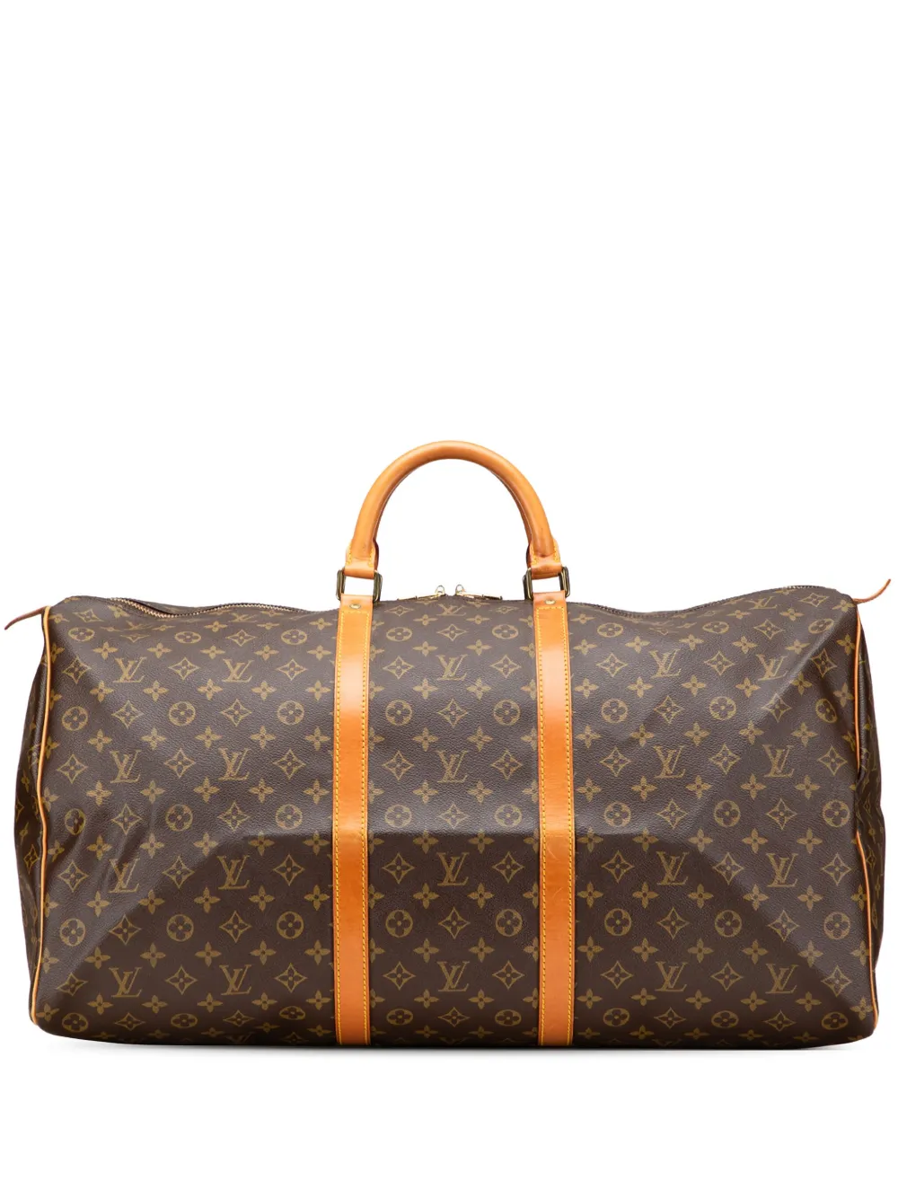 Louis Vuitton Pre-Owned 1988 Monogram Keepall 60 travel bag - ブラウン Louis Vuitton Pre-Owned 1988 Monogram Keepall 60 travel bag - ブラウン