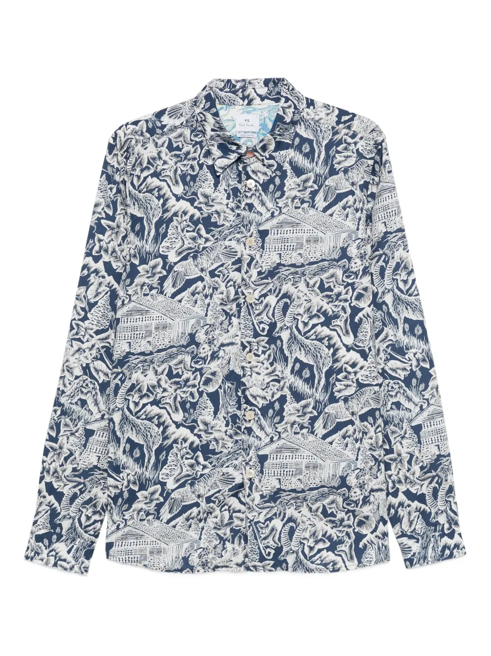 PS Paul Smith printed shirt | Blue | Image 1