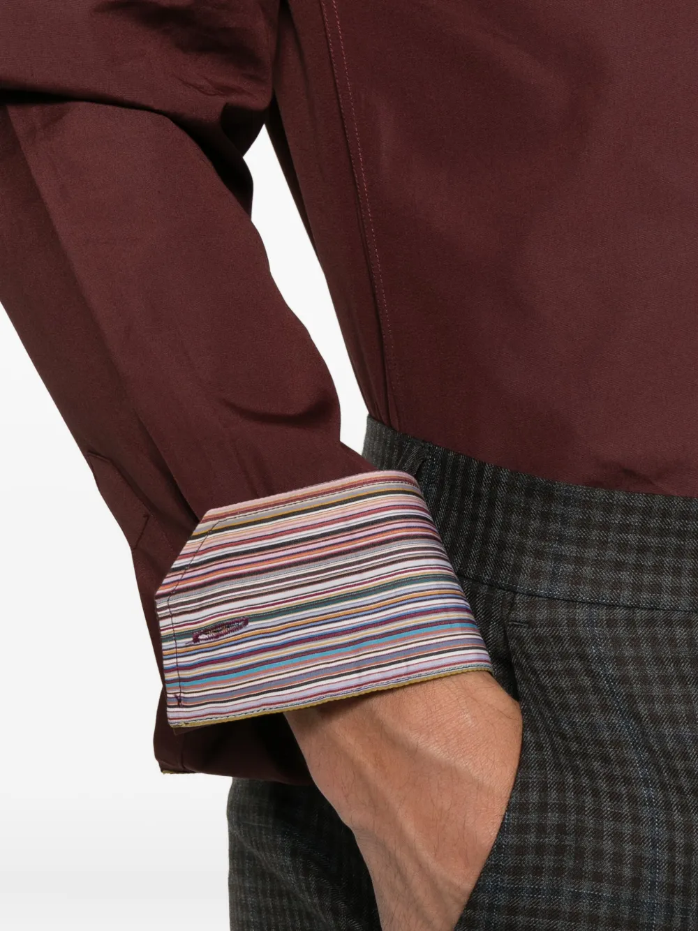 Paul Smith Signature Stripe overhemd Rood
