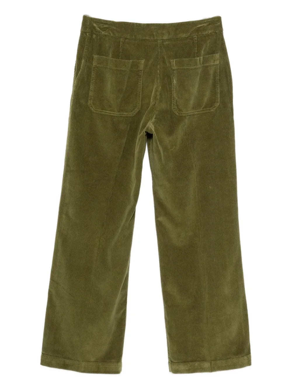 PS Paul Smith Ribfluwelen broek met zak - Groen