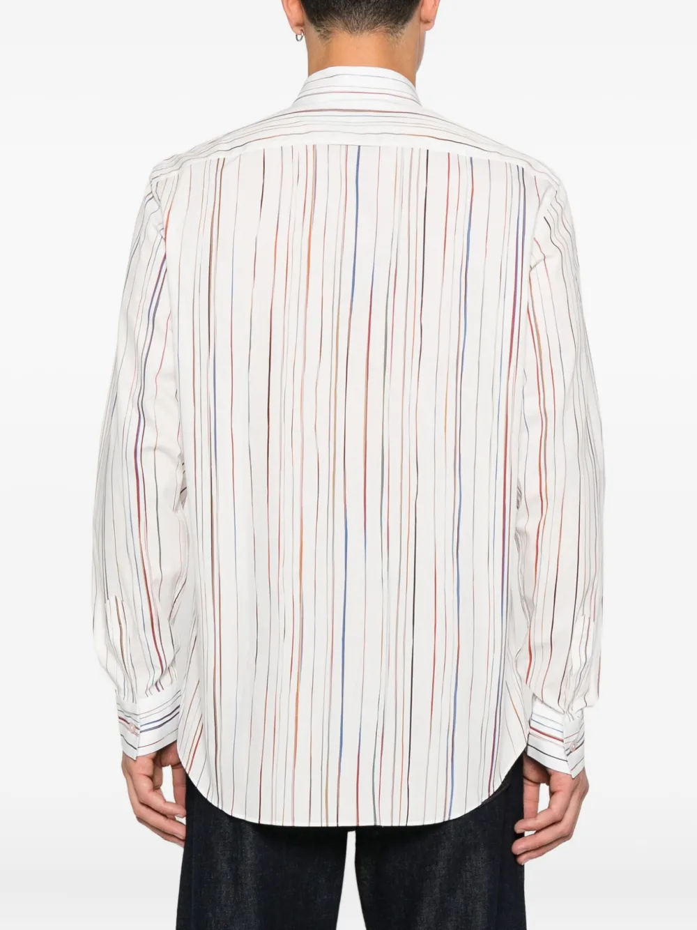 Paul Smith Signature katoenen overhemd met krijtstreep Wit