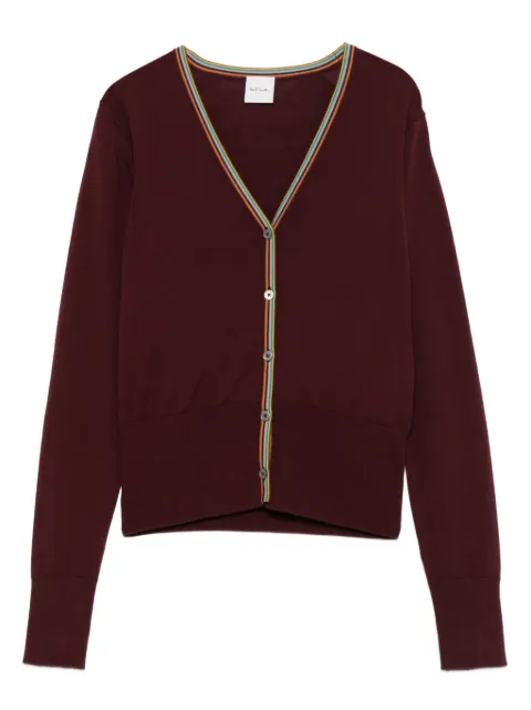 Paul Smith Signature Stripe-trim cardigan