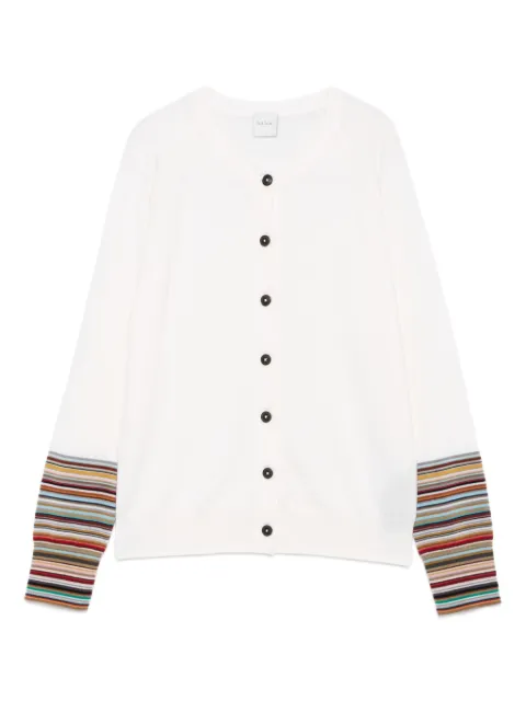 Paul Smith Signature Stripe-trim cardigan
