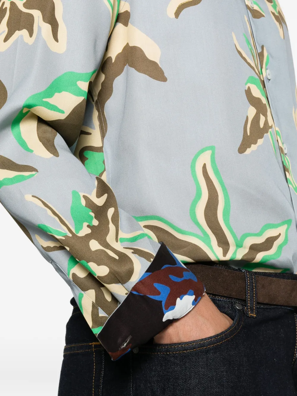 Paul Smith Overhemd met print Blauw