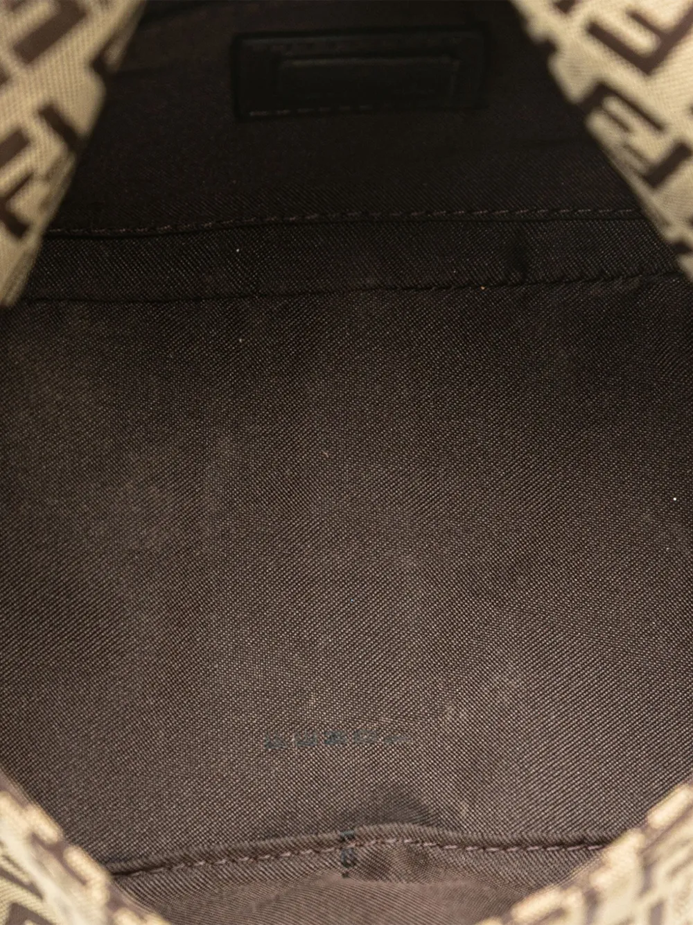 Pre-owned Fendi 2000-2010 Mini Zucchino Canvas Mamma Forever Shoulder Bag