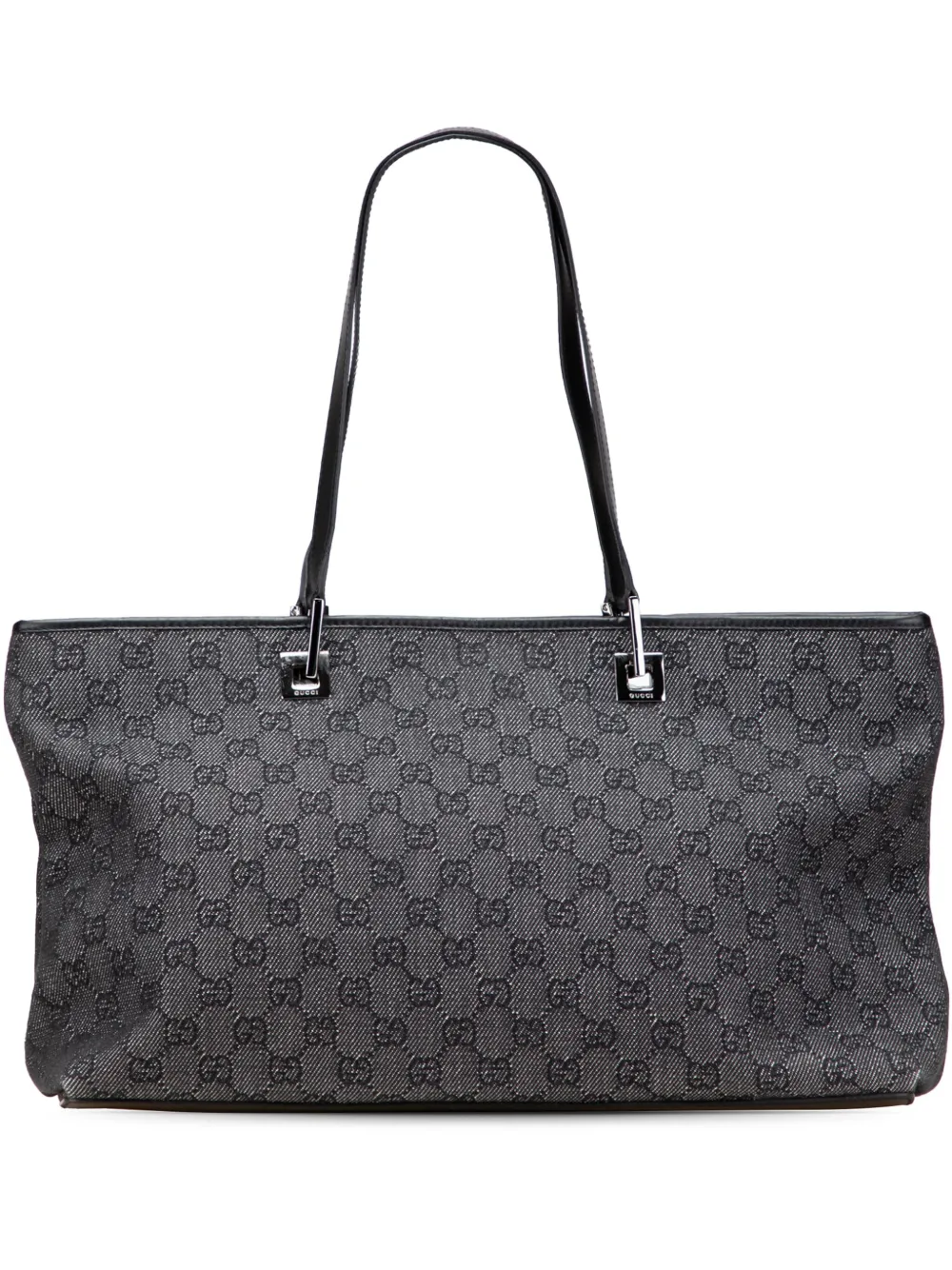 Gucci Pre-Owned 2000-2015 GG デニム ハンドバッグ - グレー Gucci Pre-Owned 2000-2015 GG デニム ハンドバッグ - グレー