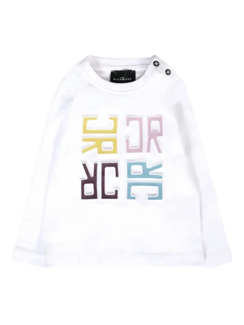 John Richmond Junior long-sleeve logo t-shirt