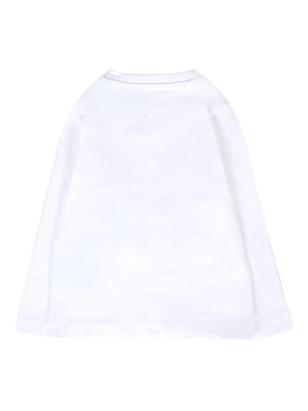 John Richmond Junior T-shirt met logo en lange mouwen Wit