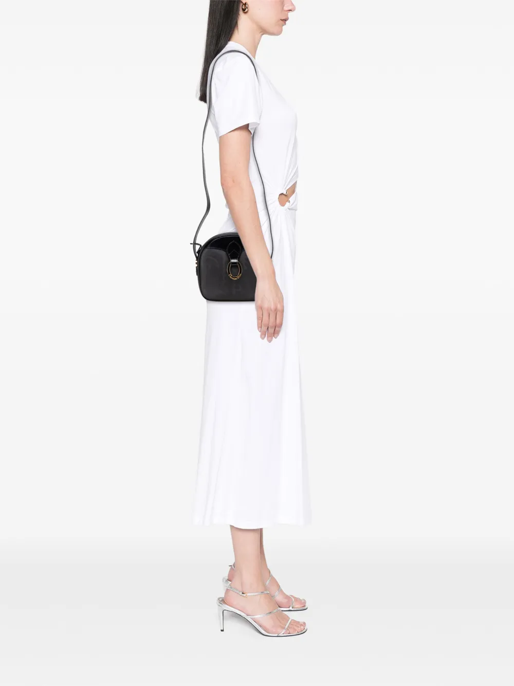Pre-owned Dior 1990-2000 Oblique Trotter Coated Canvas Crossbody Bag In Blue