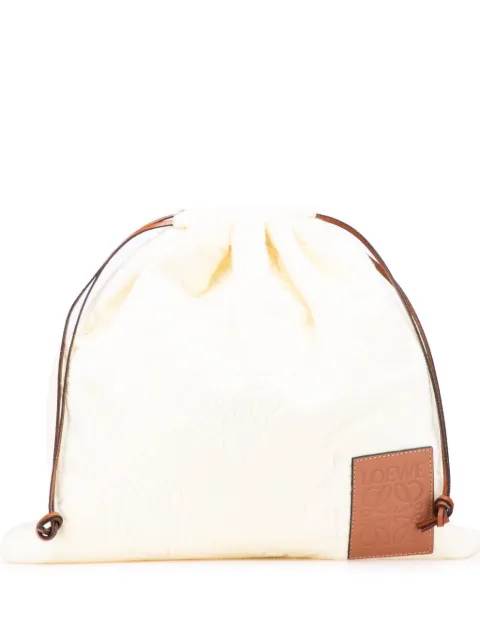 Loewe Pre-Owned 2023 Paulas Ibiza Anagram Towelling Drawstring pouch