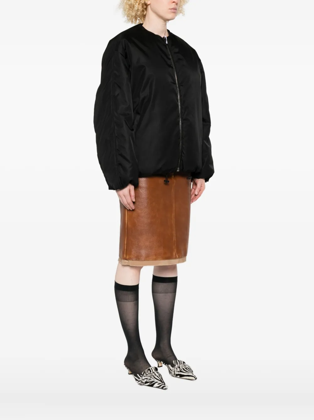 N°21 Bomber Jacket In Black