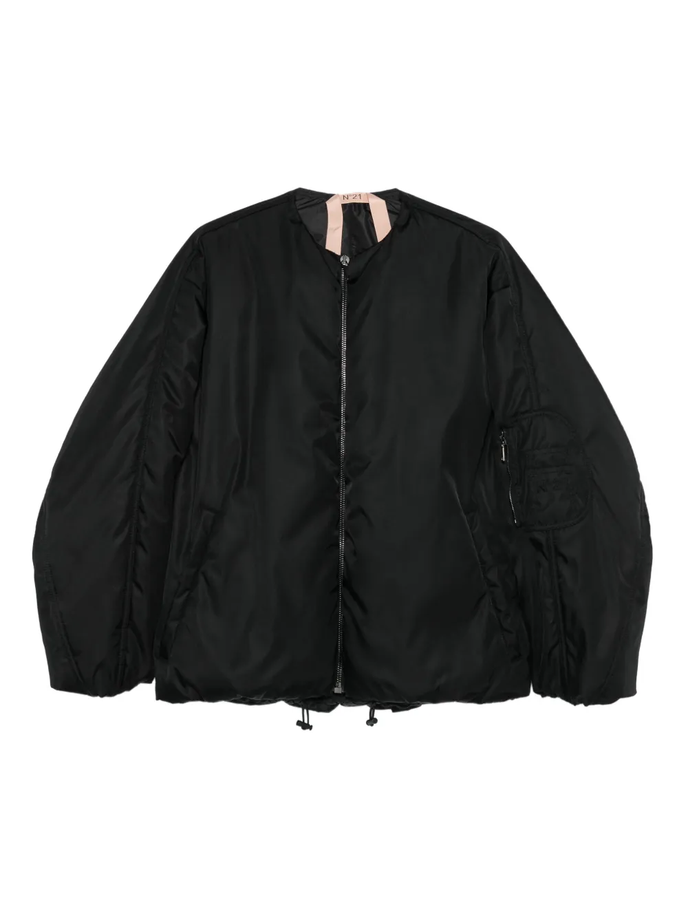 Nº21 balloon-shape zip-front bomber jacket