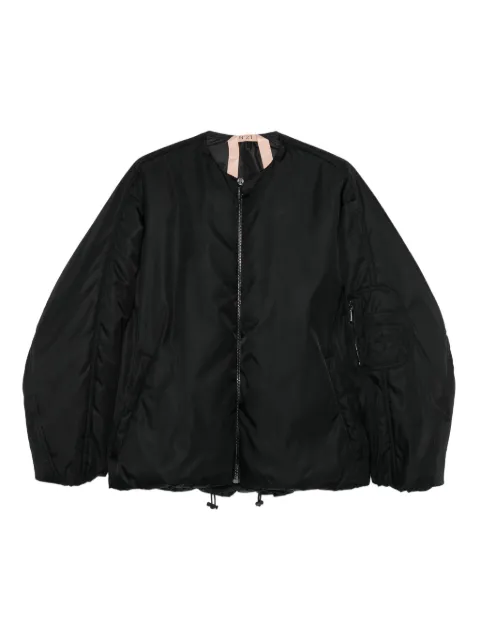 Nº21 balloon-shape zip-front bomber jacket