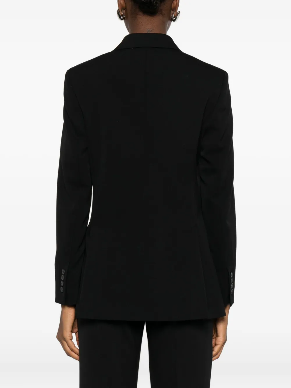 Max Mara Double-breasted Blazer In Black