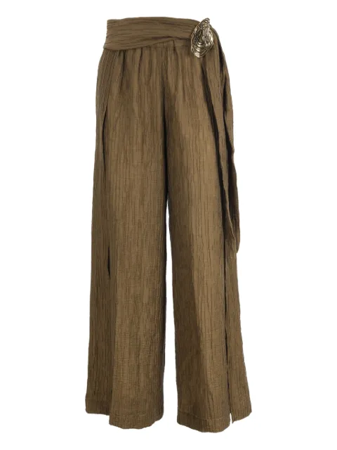 Hamoulet pleated ornament-embellished trousers